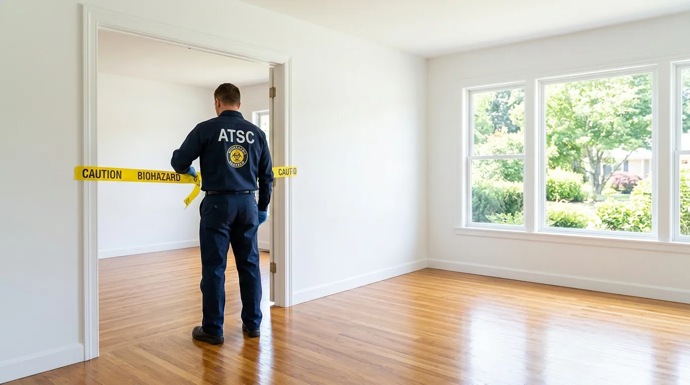 Certified biohazard cleanup crew performing Crime Scene Cleanup in New Fairfield